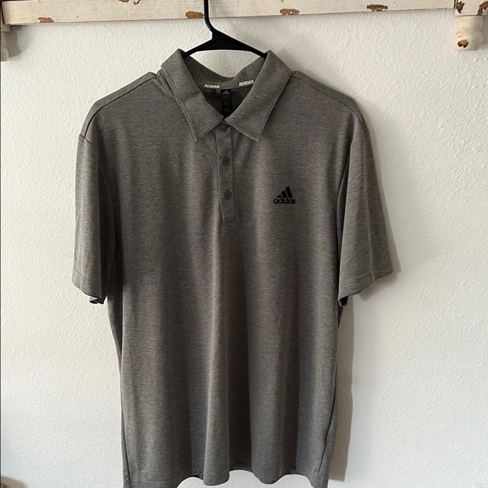 Adidas Gray Polo Shirt Classic Style